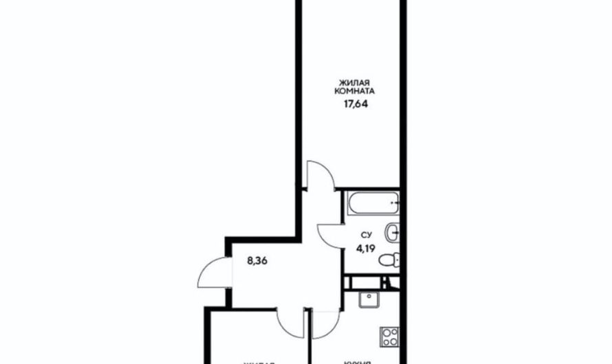 Продается 2-комнатная квартира от застройщика, 60.04 м², Анапа, Корпус                                                     3.3